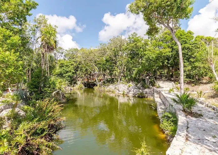 Departamento 5, Country Home, Con Muelle De Pesca, Club De Playa, Alberca, Cenote Y Campo De Golf, Contrata Day Pass Bahia Principe Apartment Tulum