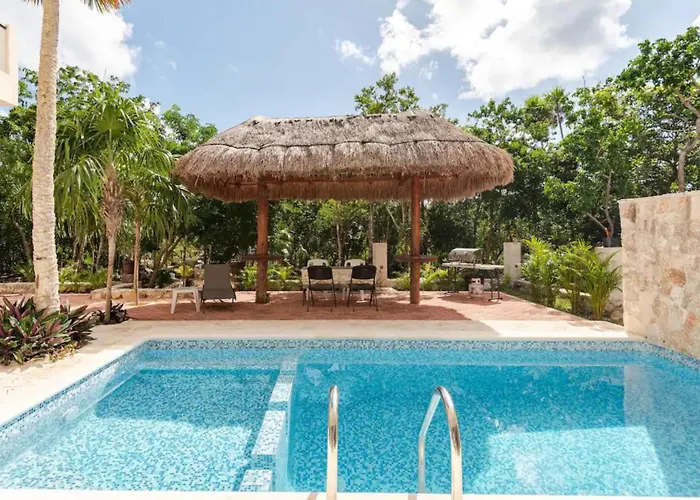 Departamento 5, Country Home, Con Muelle De Pesca, Club De Playa, Alberca, Cenote Y Campo De Golf, Contrata Day Pass Bahia Principe Apartment